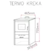 Kandallókályha Termokreka 10.7KW - Image 4
