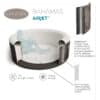 Bestway Bahamas hidromasszázs medence 1,80m x 0,66m 60005 - Image 11