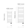 Intuis Nao elektromos törölközőszárító radiátor 750W - Image 3